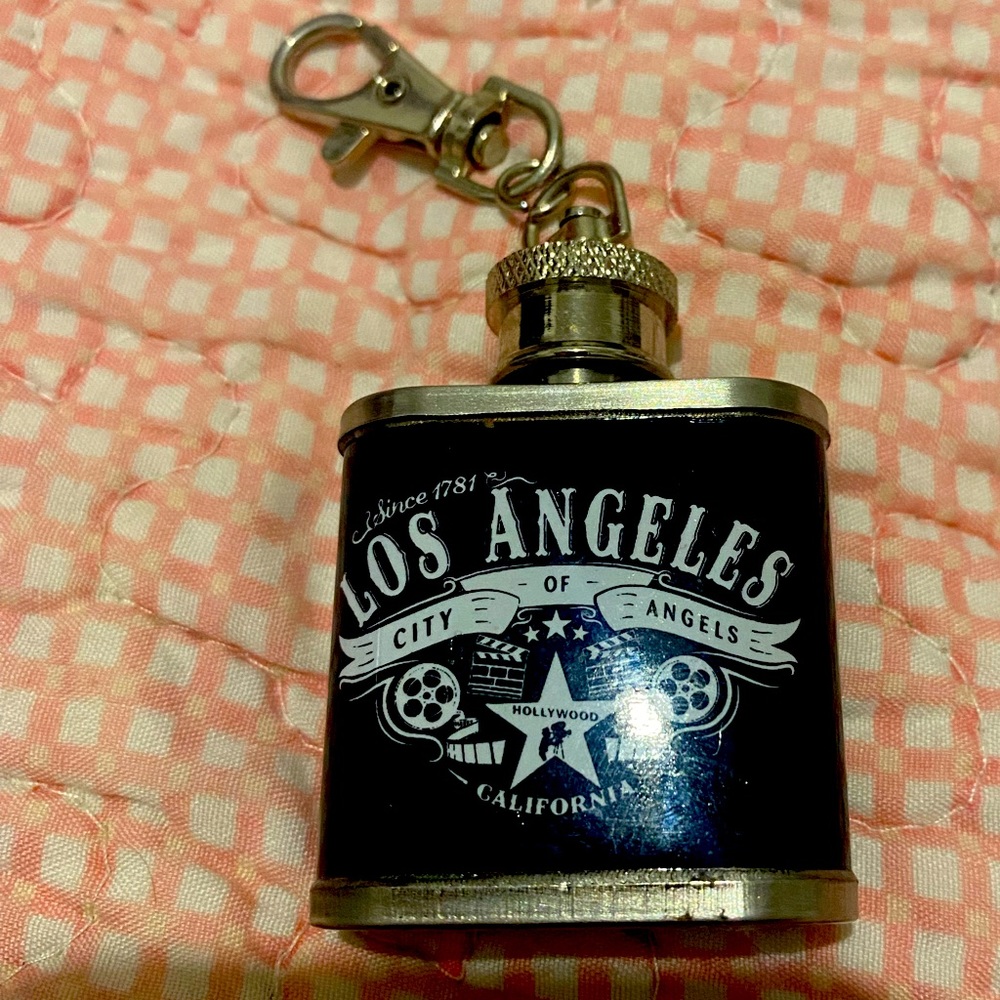 Vintage Stainless Steel Los Angeles Flask, 1 oz